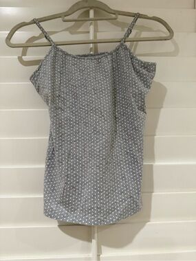 Gap favorite cami, light grey polka dots, small